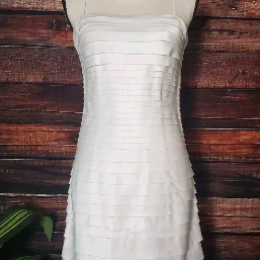 Elegant White Sleeveless Dress